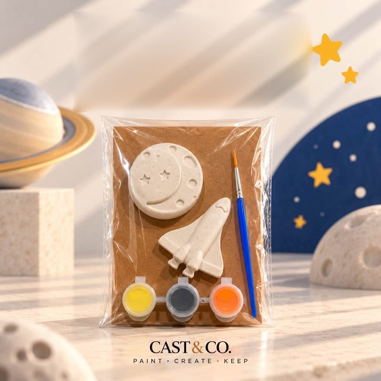 Moon & Space Shuttle Painting Kit