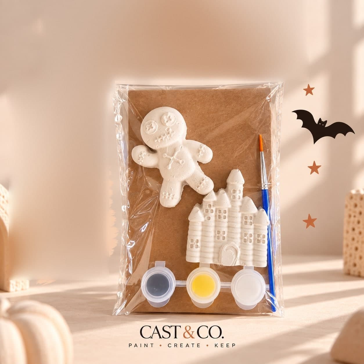 Voodoo Doll & Haunted Castle Painting Kit